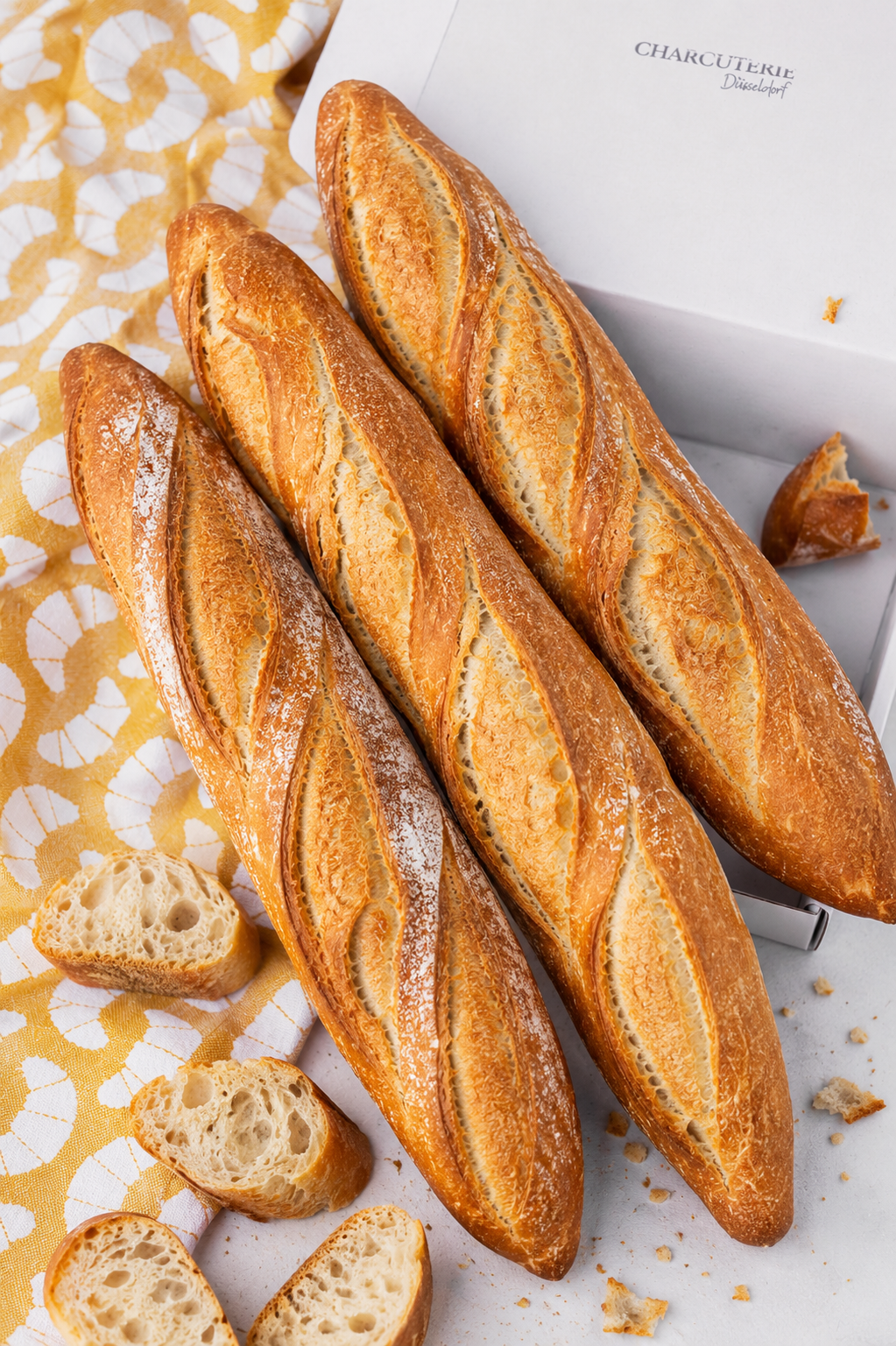Frisch gebackenes Baguette