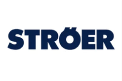 Ströer-Logo in modernem Schriftzug und dunkelblauer Farbe. Das führende digitale Medienunternehmen bietet innovative Außenwerbung und digitale Lösungen für Werbekampagnen. Ideal für digitale Medien, Werbung und Marketing
