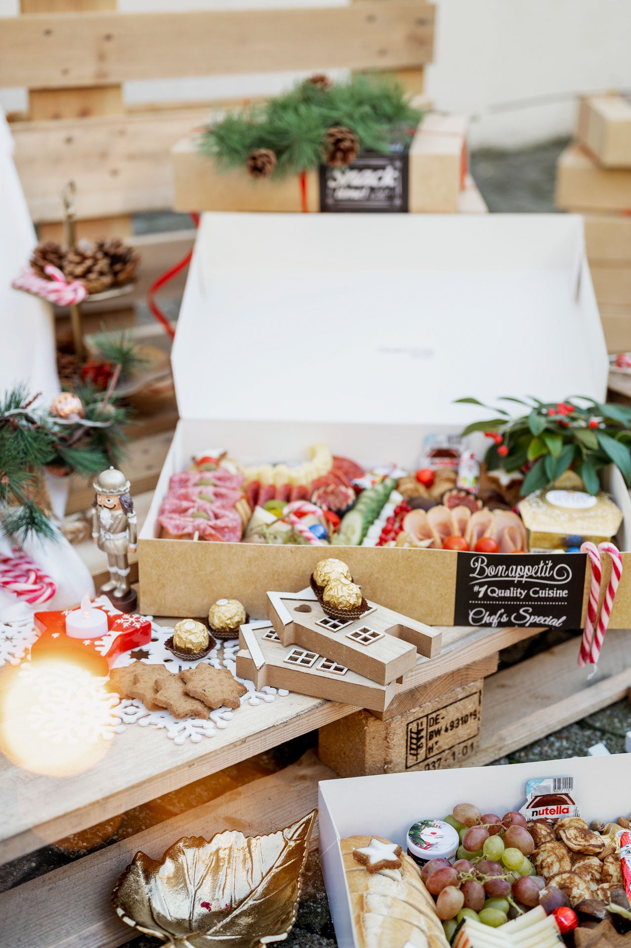 🎄XMAS Genussbox – Festlicher Fingerfood in stilvoller Geschenkbox 🎄