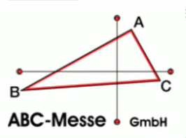 ABC Logistik-Logo in lebhaften blauen und roten Farben. Das Unternehmen bietet maßgeschneiderte Logistiklösungen und Transportdienstleistungen für Unternehmen. Ideal für Logistik, Transport und Lieferkette